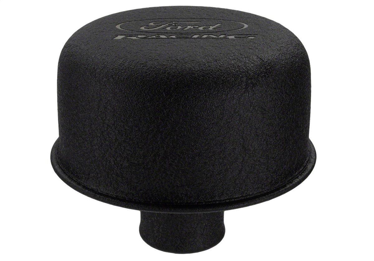 Ford Performance Black Breather Cap With Ford Racing Logo — detail (FRPM-6766-FRNVBK)