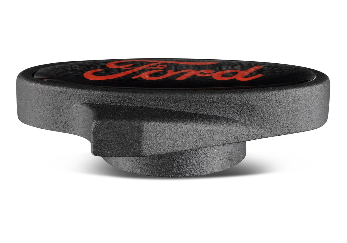 Ford Performance Black Finish Air Cleaner Nut: Red Ford Oval Logo — additional view (FRP302-339)