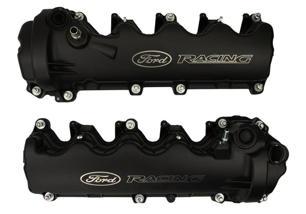 Ford Performance Black Ford Racing Coated 3-Valve Cam Covers (FRPM-6582-FR3VBLK)