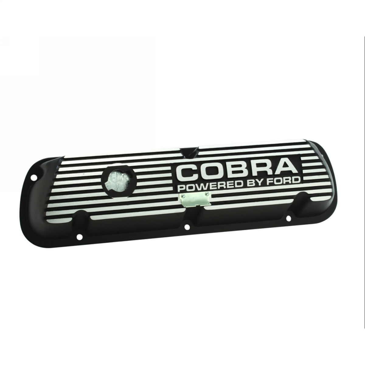 Ford Performance Black Satin Valve Covers — detail (FRPM-6582-A)