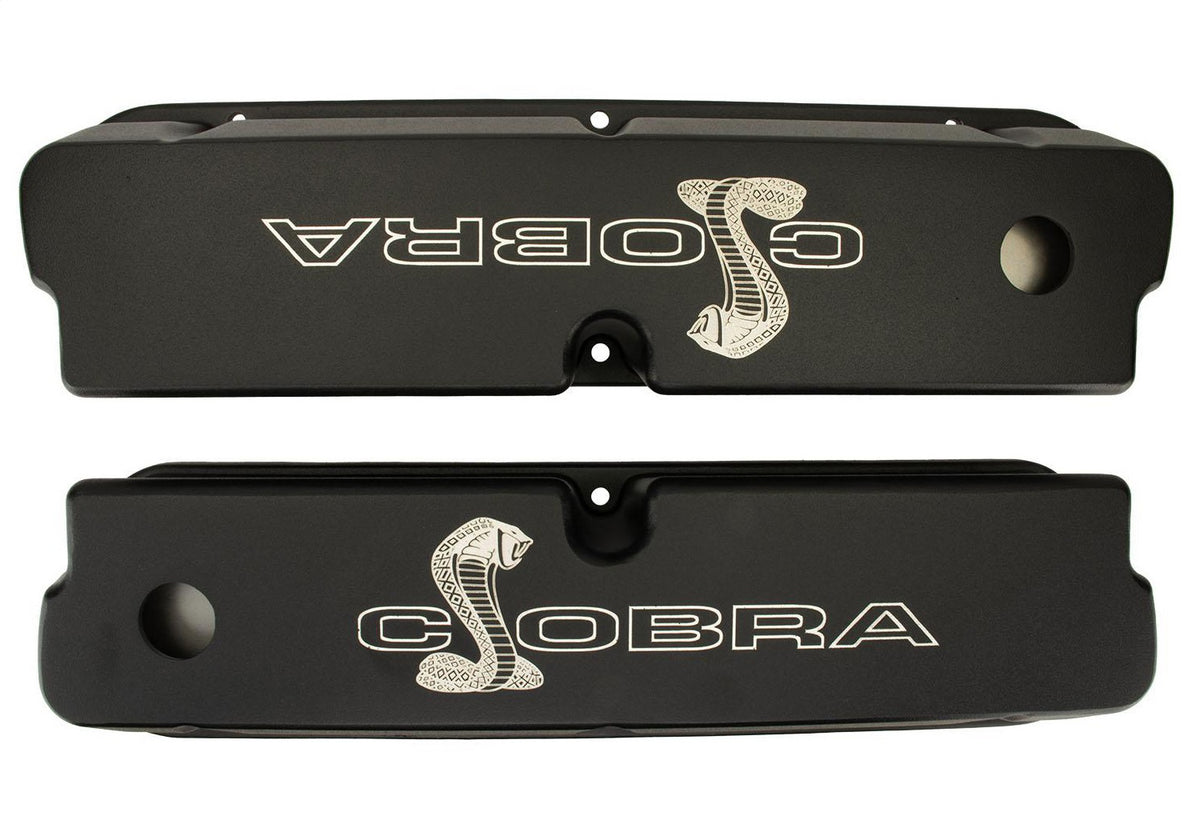 Ford Performance Black Satin Valve Covers — detail (FRPM-6582-LE302SBK)