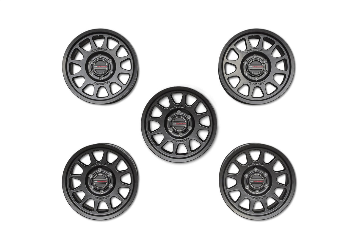 Ford Performance Bronco 17" X 8.5" Method Wheel + Center Cap-Black — in use (FRPM-1007K-M1785KMB)