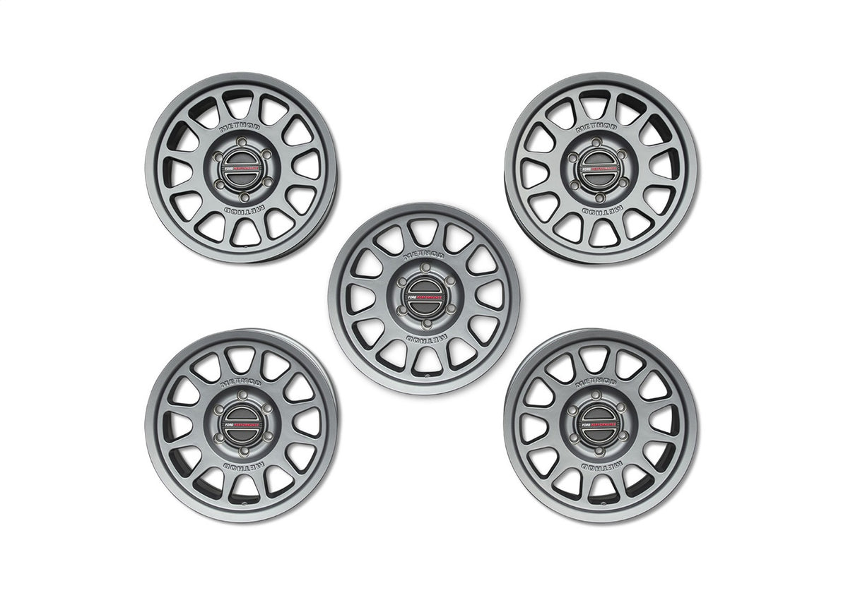 Ford Performance Bronco 17" X 8.5" Method Wheel + Center Cap-Gray — alternate view (FRPM-1007K-M1785KG)
