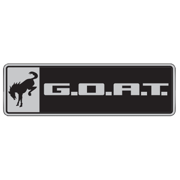 Ford Performance Bronco/Bronco Sport G.O.A.T. Badge-Black/Chrome (FRPM-1447-GOAT)