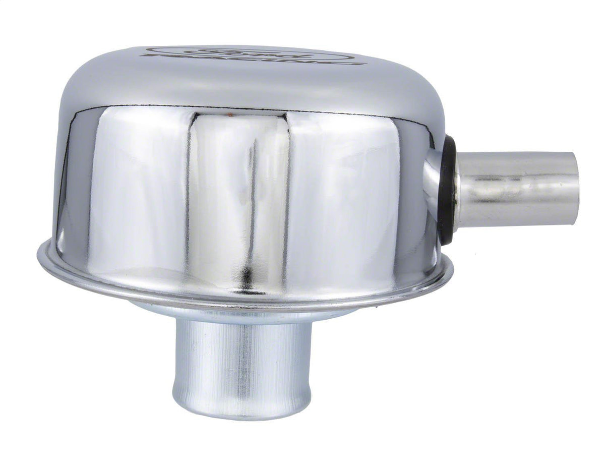 Ford Performance Chrome Breather Cap With Ford Racing Logo — detail (FRPM-6766-FRVCH)