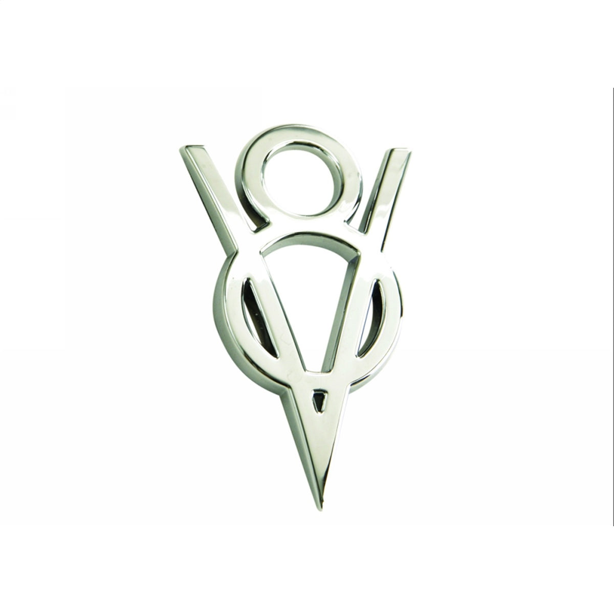 Ford Performance Chrome V8 Badge — alternate view (FRPM-7843-V8)