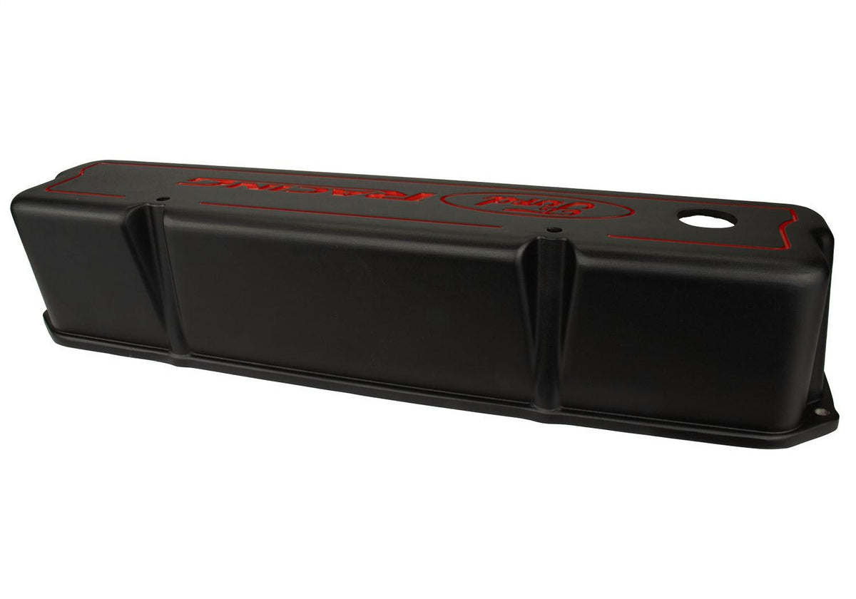 Ford Performance Cleveland Black Aluminum Valve Cover — in use (FRPM-6582-Z351B)
