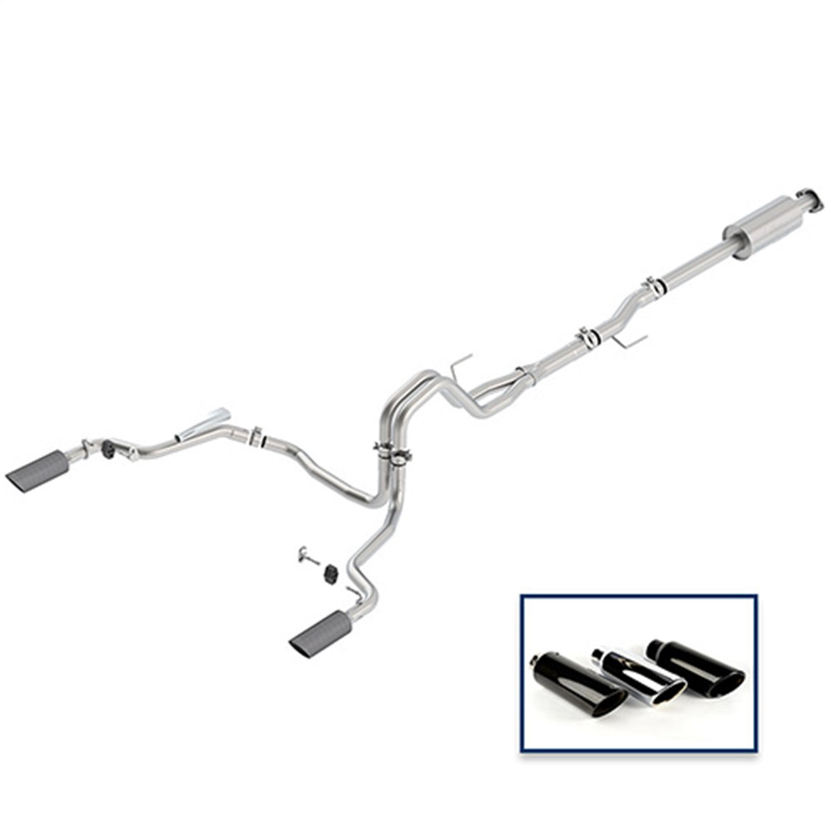 Ford Performance Extreme Cat-Back Exhaust System — alternate view (FRPM-5200-F1550DEFA)