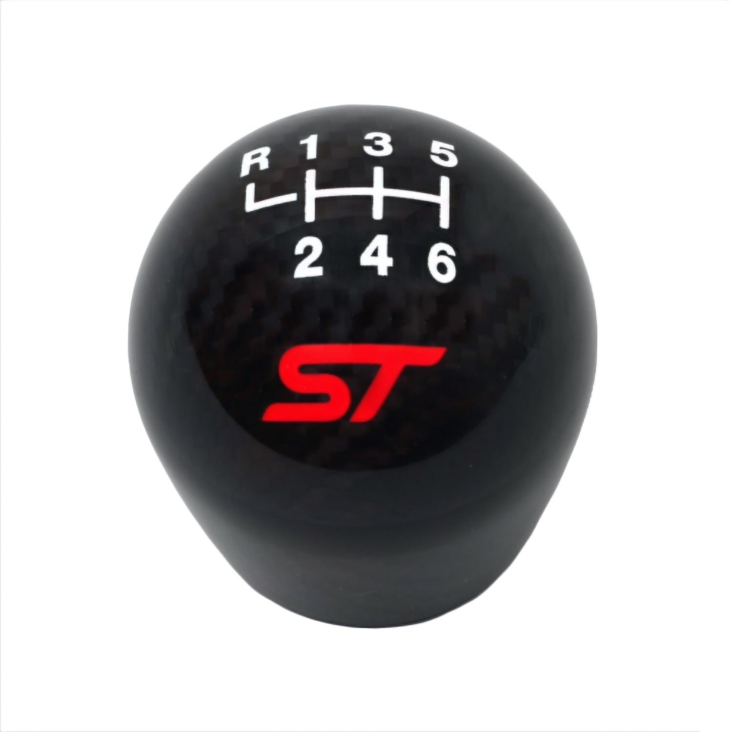 Ford Performance Focus ST Shift Knob-Carbon Fiber, Black, 6 Speed (FRPM-7213-FSTCF)