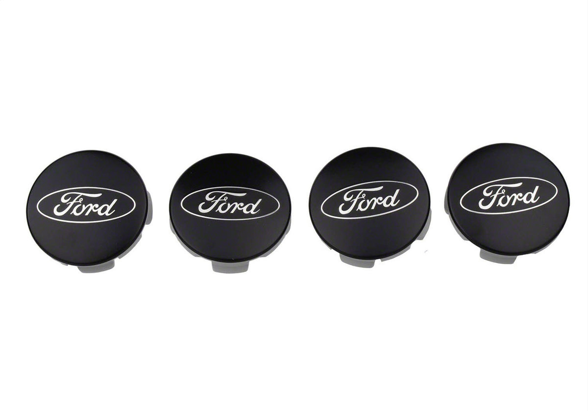 Ford Performance Ford Car Black And Chrome Wheel Center Cap Kit-Satin (FRPM-1096K-BCS)
