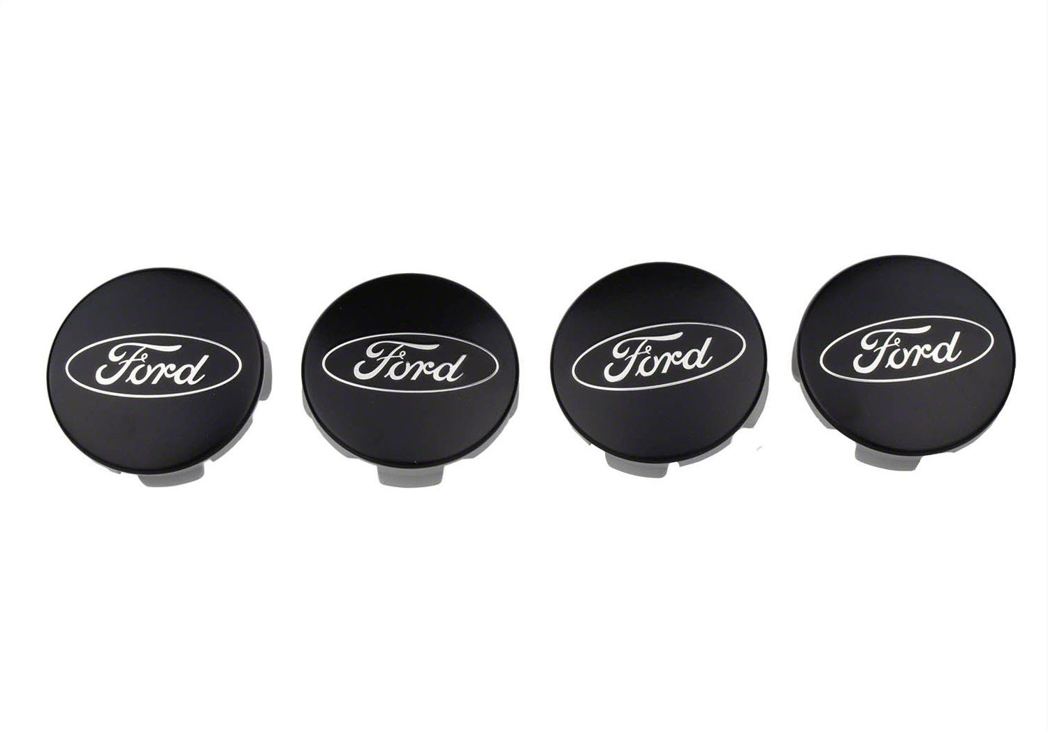 Ford Performance Ford Car Black And Chrome Wheel Center Cap Kit-Satin (FRPM-1096K-BCS)