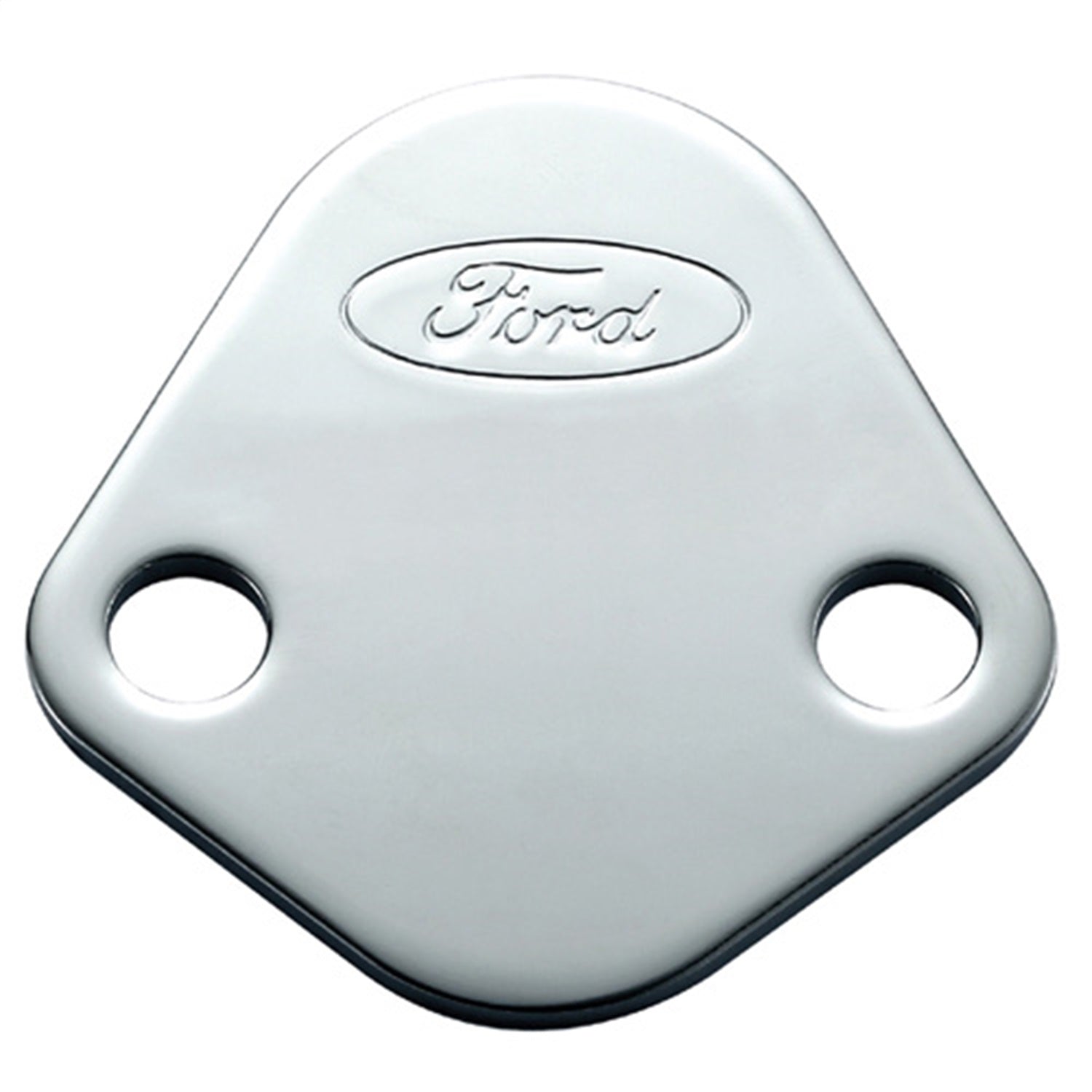 Ford Performance Ford Logo Fuel Pump Blockoff Plate: Chrome (FRP302-290)