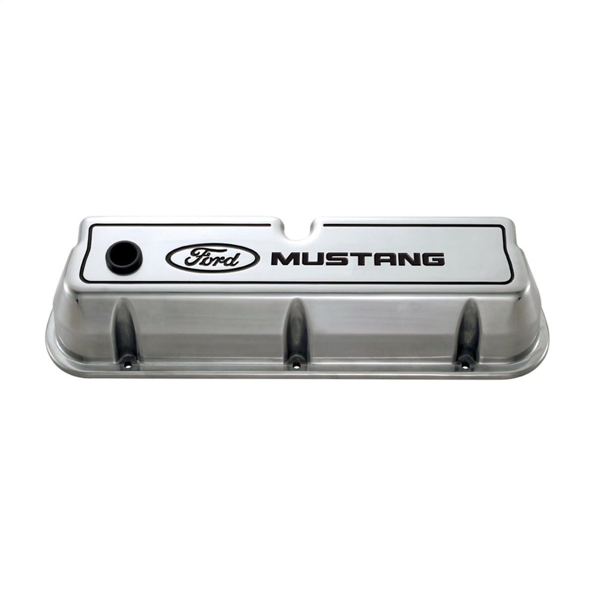 Ford Performance Ford Mustang Die-Cast Valve Covers Polished With Black Logo (FRP302-030)