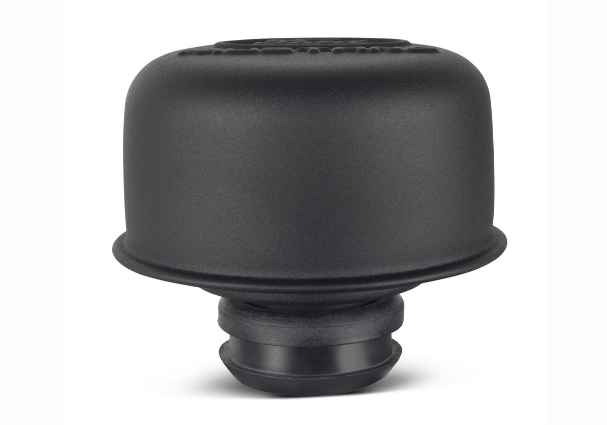 Ford Performance Ford Mustang Logo Air Breather Cap: Black Crinkle Finish — detail (FRP302-221)