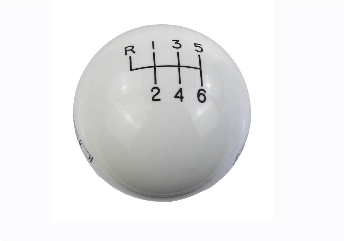 Ford Performance Ford Performance GT350 Shift Knob 6-Speed-White — alternate view (FRPM-7213-M8SW)