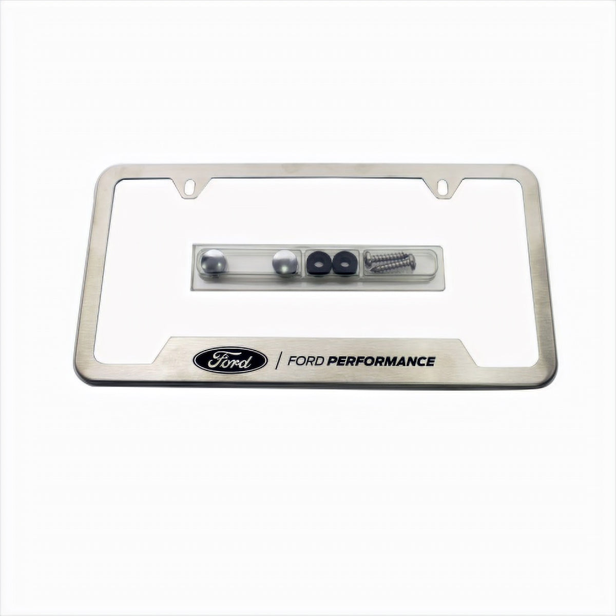 Ford Performance Ford Performance License Plate Frame-Brushed Stainless Steel (FRPM-1828-SS304C)