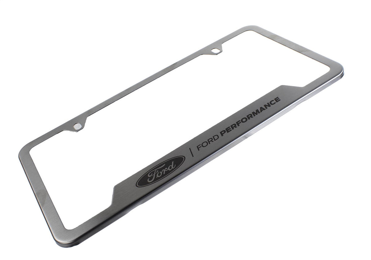 Ford Performance Ford Performance License Plate Frame-Brushed Stainless Steel — additional view (FRPM-1828-SS304C)