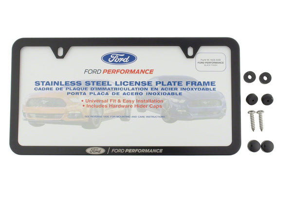 Ford Performance Ford Performance Slim License Plate Frame-Black Stainless Steel (FRPM-1828-SSB)