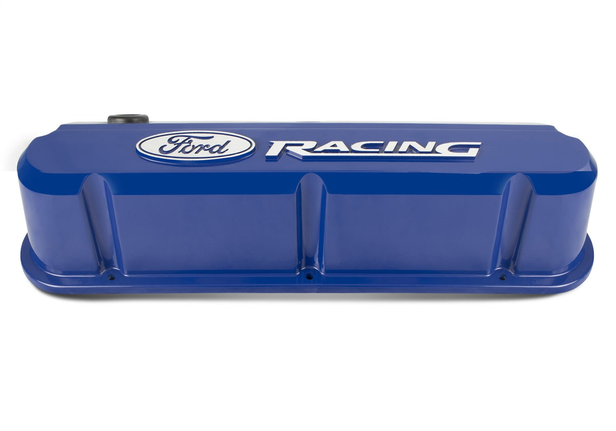 Ford Performance Ford Racing 289-351 Slant Edge Valve Cover Blue — detail (FRP302-136)