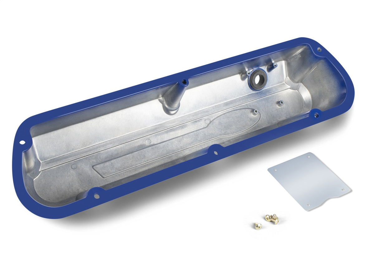 Ford Performance Ford Racing 289-351 Slant Edge Valve Cover Blue — in use (FRP302-136)