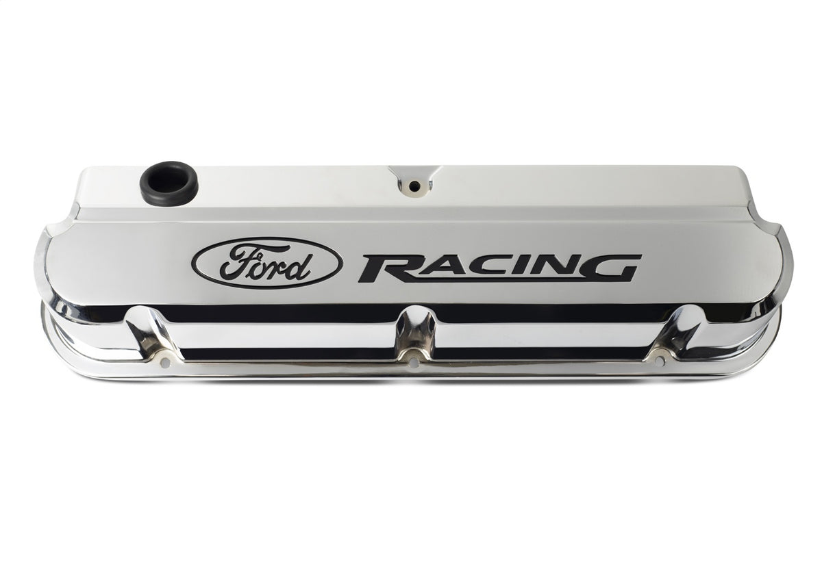 Ford Performance Ford Racing 289-351 Slant Edge Valve Cover Chrome — detail (FRP302-139)
