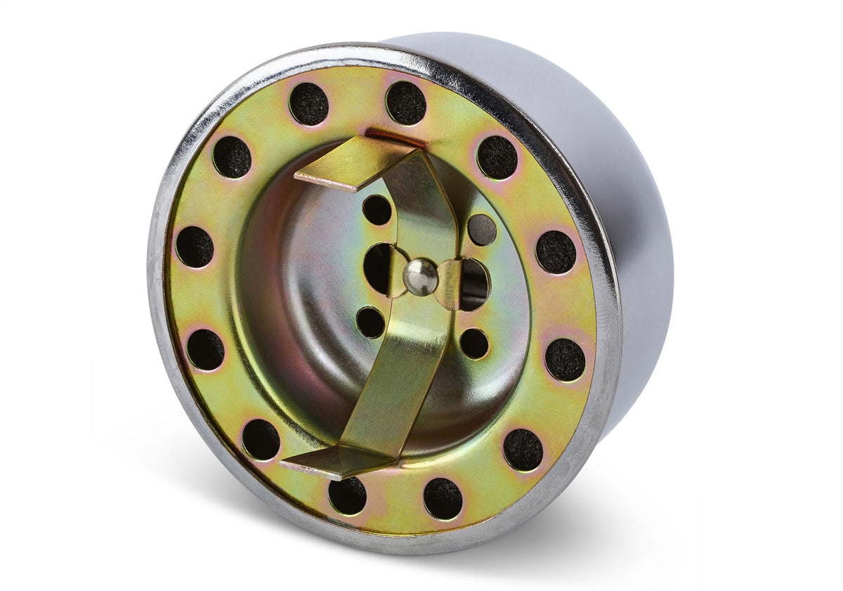 Ford Performance Ford Racing Logo Air Breather Cap: Twist Type Chrome — detail (FRP302-200)