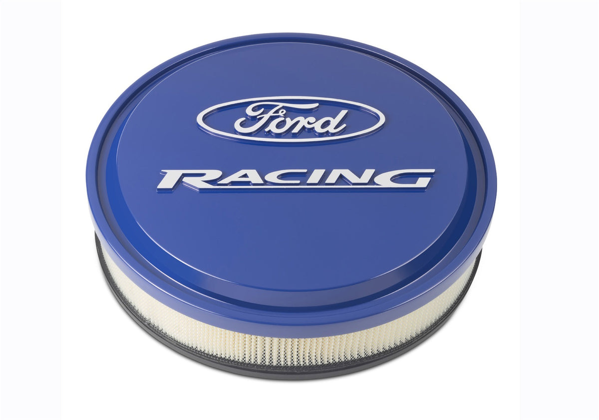 Ford Performance Ford Racing Slant Edge Air Cleaner Blue — alternate view (FRP302-381)
