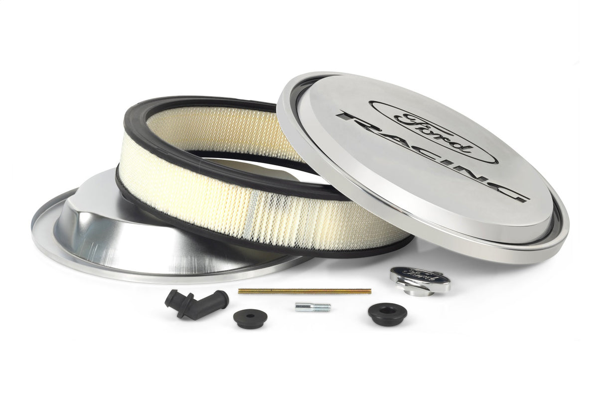 Ford Performance Ford Racing Slant Edge Air Cleaner Polished — detail (FRP302-383)