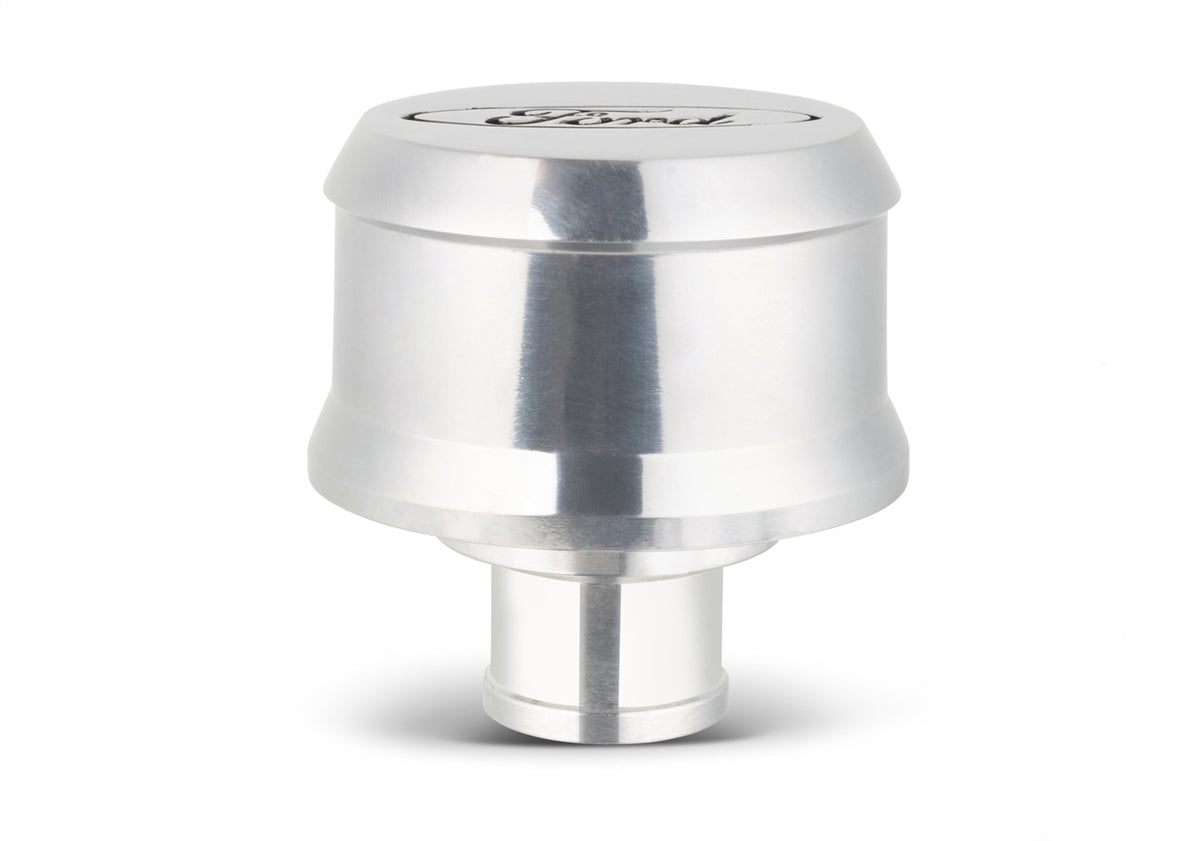 Ford Performance Ford Slant Edge Breather Polished — detail (FRP302-438)