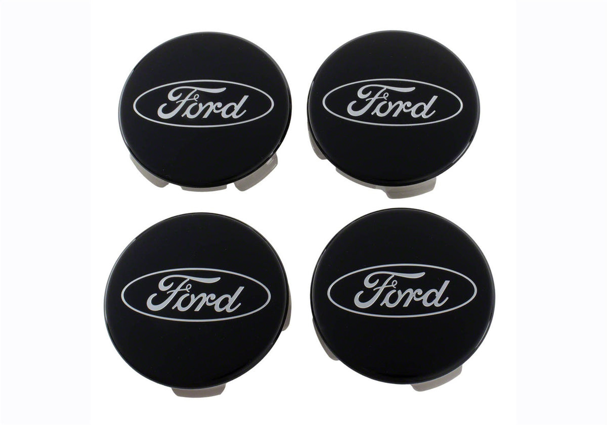 Ford Performance Ford Truck/SUV Black And Chrome Wheel Center Cap Kit (FRPM-1096K-BCT)