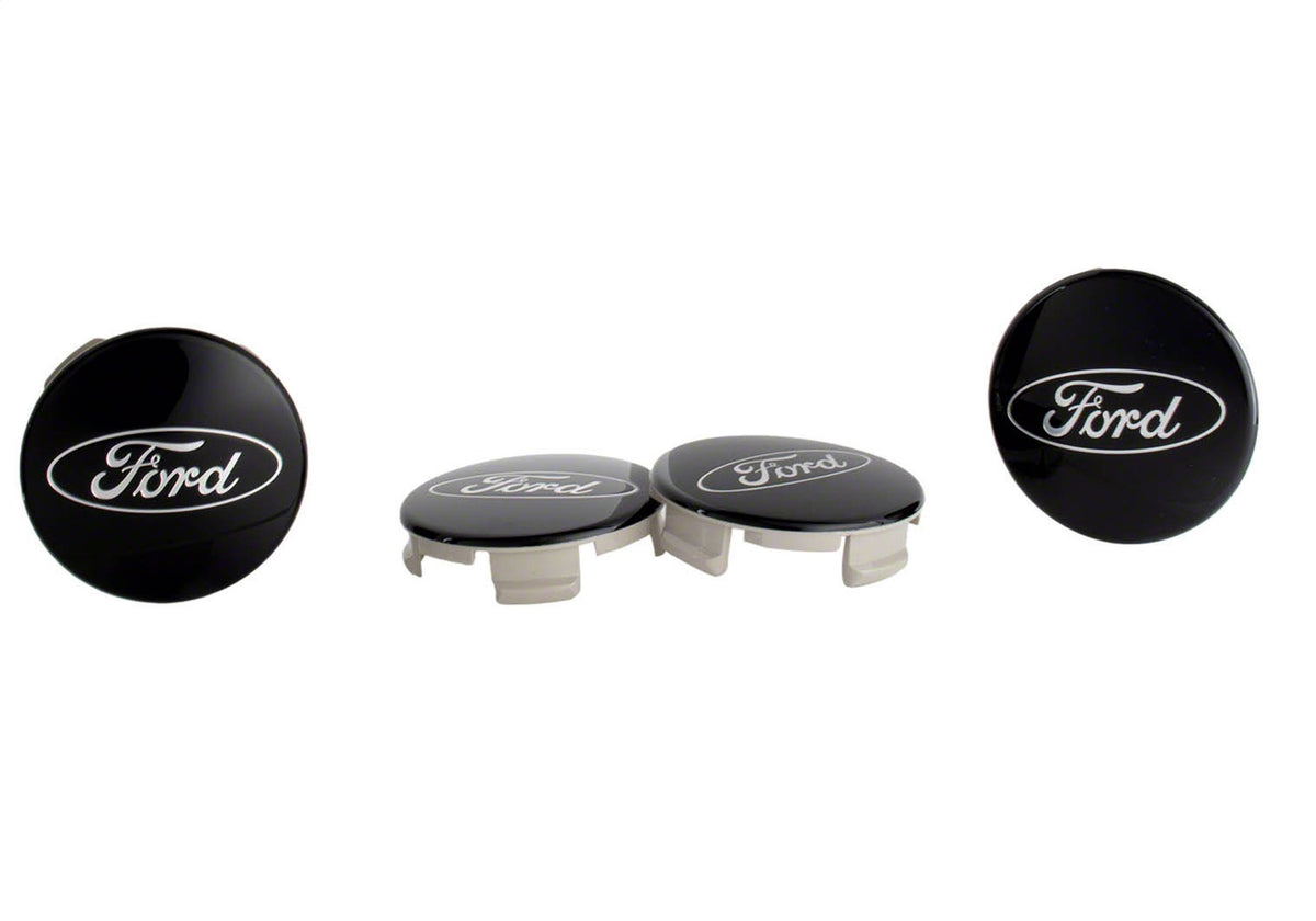 Ford Performance Ford Truck/SUV Black And Chrome Wheel Center Cap Kit — detail (FRPM-1096K-BCT)