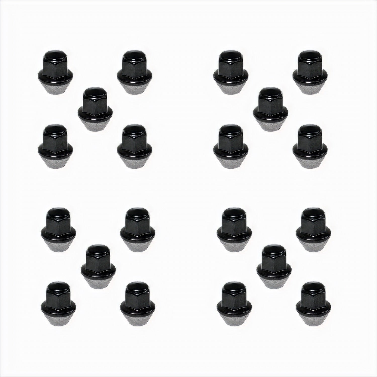 Ford Performance M12 X 1.5 Black Lug Nut Vehicle Kit of 20 (FRPM-1012K-BSB)