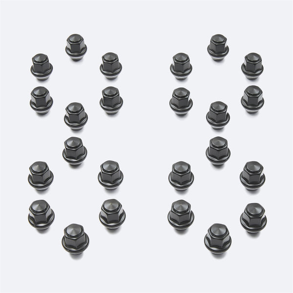 Ford Performance M12 X 1.5 Black Lug Nut Vehicle Kit of 24 (FRPM-1012K-BR)