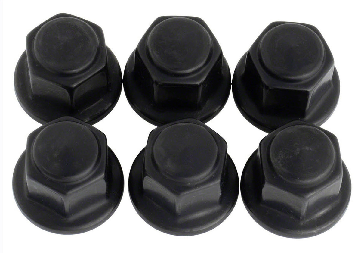 Ford Performance M12 X 1.5 Black Lug Nut Wheel Kit of 6 — alternate view (FRPM-1012-BR)