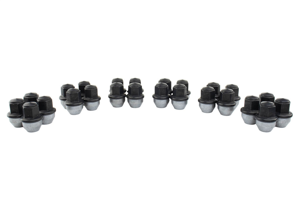 Ford Performance M14 X 1.5 Black Lug Nut Vehicle Kit of 24 — in use (FRPM-1012K-F15B)