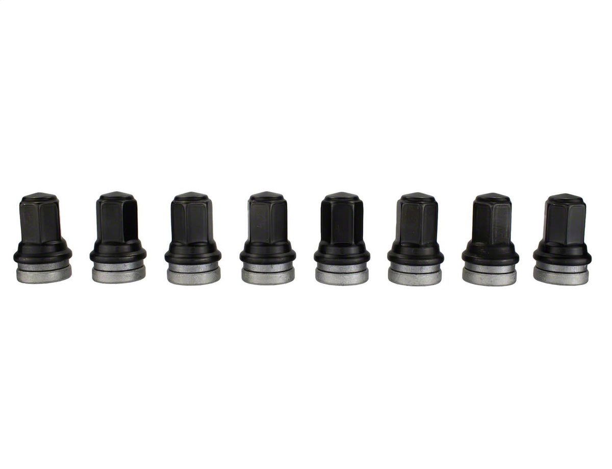 Ford Performance M14 X 1.5 Black Lug Nut Wheel Kit of 8 — detail (FRPM-1012-SB)