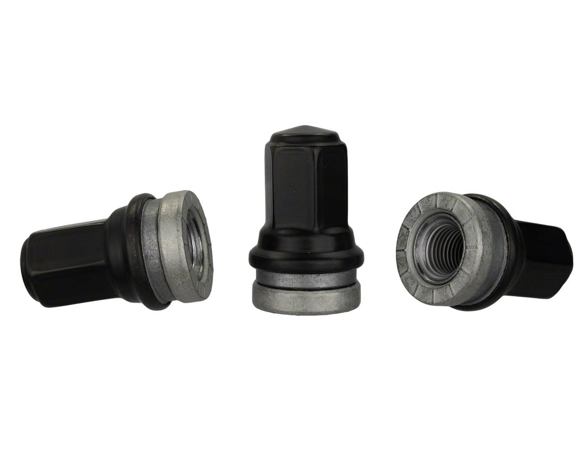 Ford Performance M14 X 1.5 Black Lug Nut Wheel Kit of 8 — in use (FRPM-1012-SB)