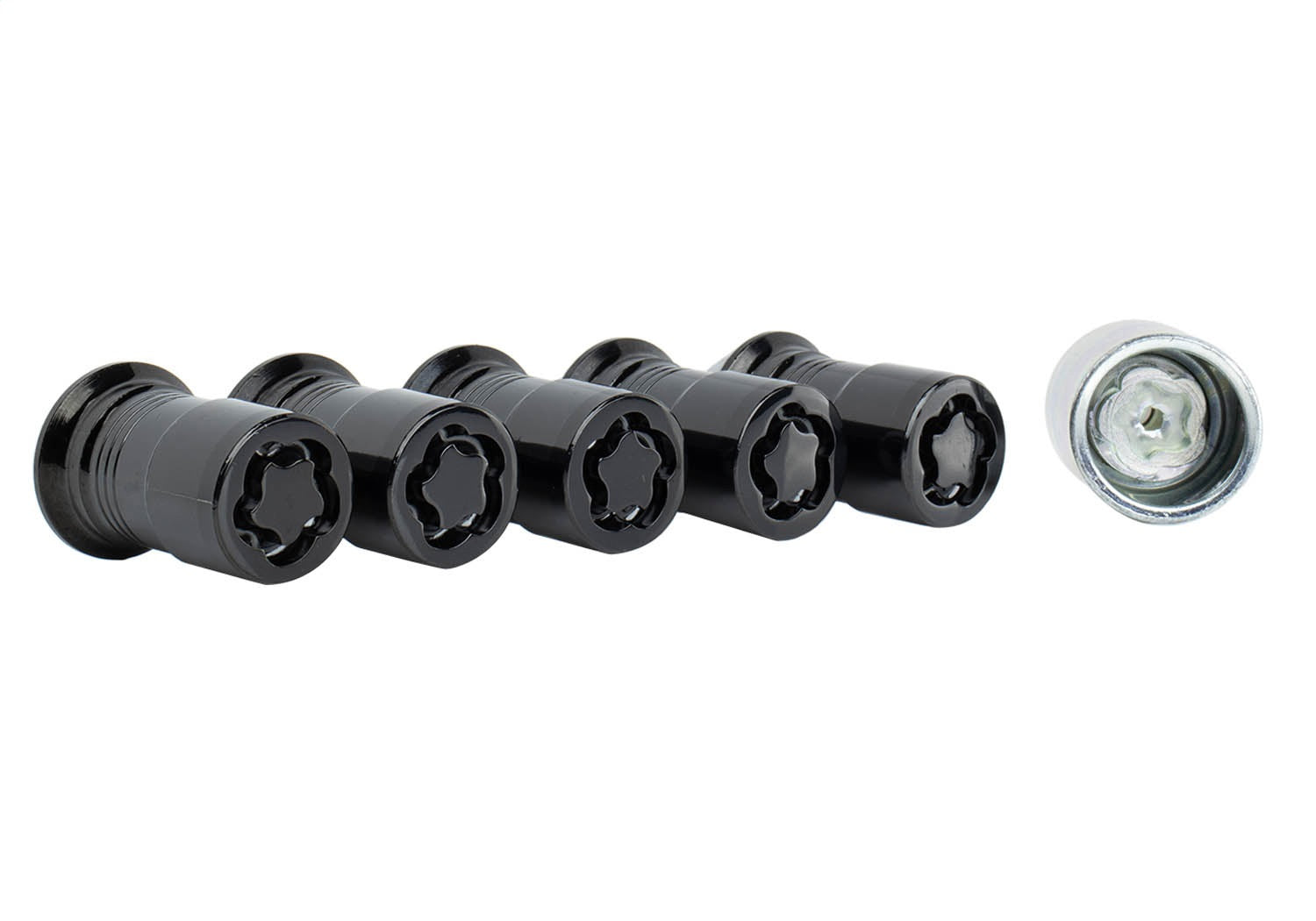 Ford Performance M14 X 1.5 Black Security Lug Nut Kit of 5 (FRPM-1A043-A5)