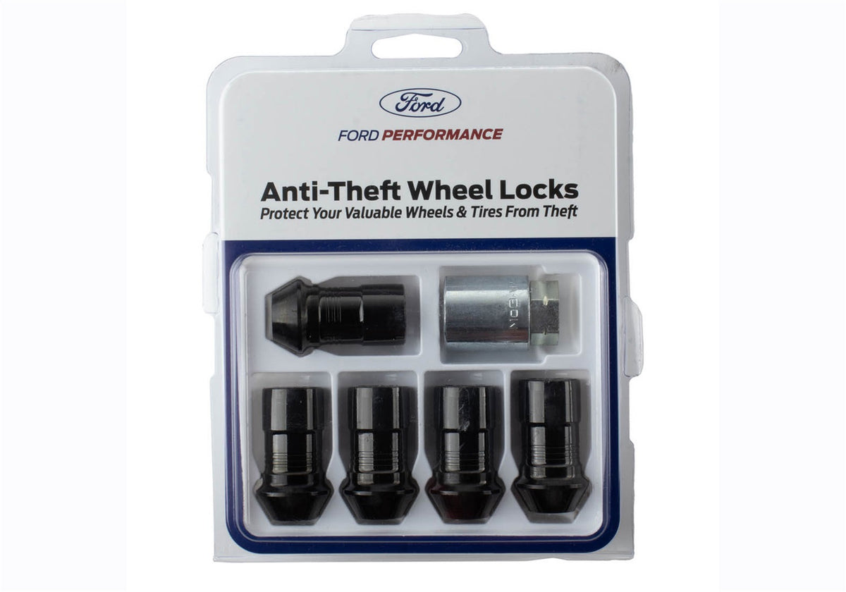 Ford Performance M14 X 1.5 Black Security Lug Nut Kit of 5 — additional view (FRPM-1A043-A5)