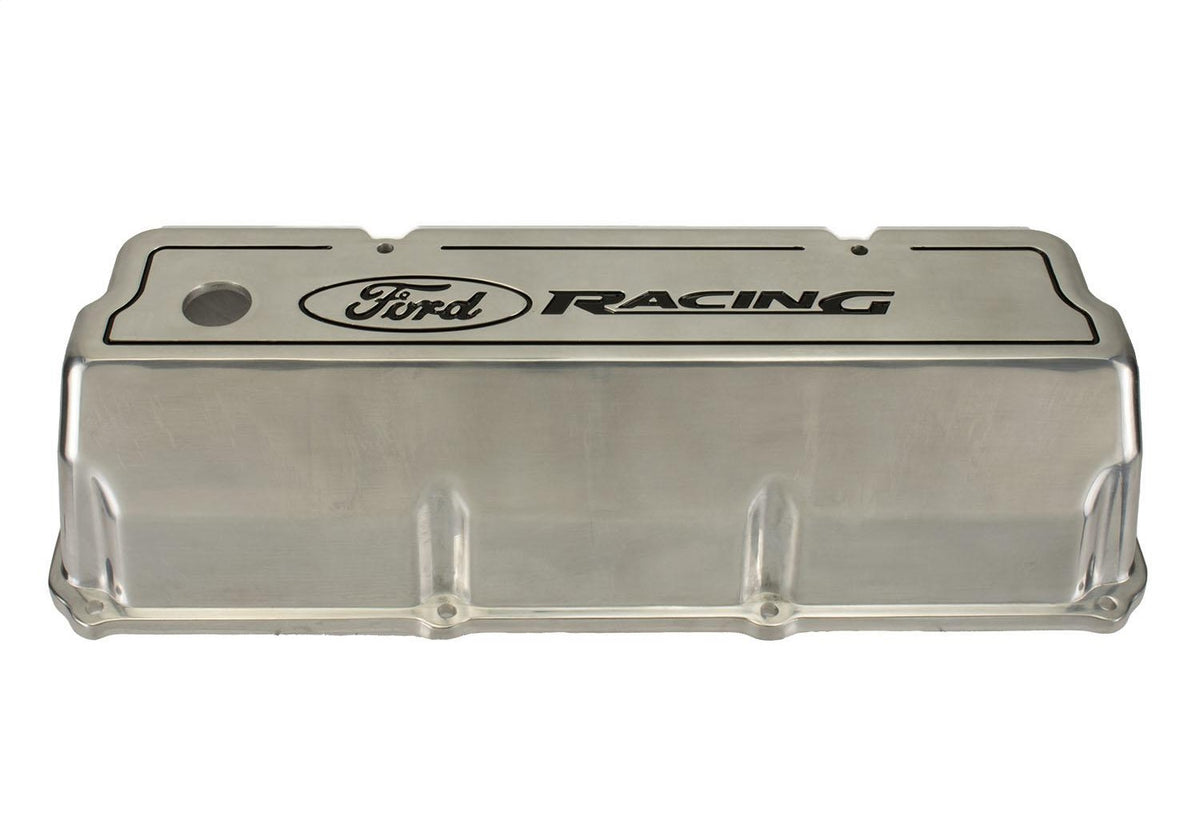 Ford Performance Polished Aluminum Valve Cover — detail (FRPM-6582-Z351)