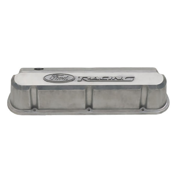Ford Performance Slant Edge Valve Covers, Bare With Ford Racing Logo-Ready For Finishing (FRP302-146)