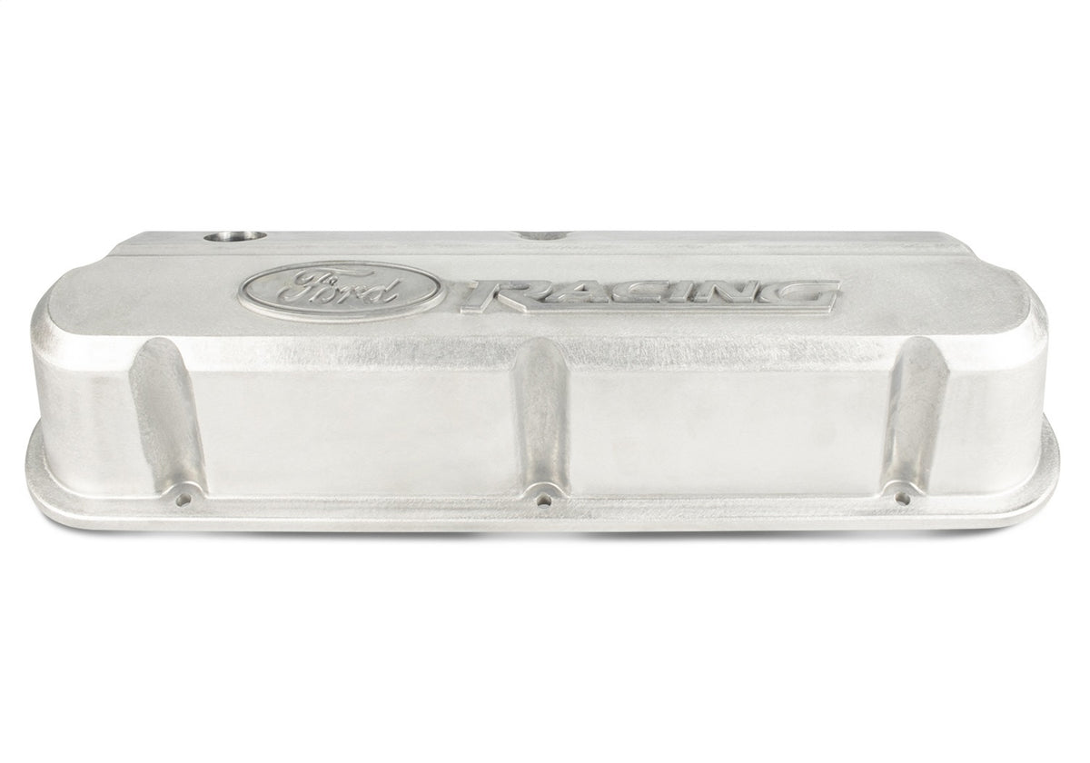 Ford Performance Slant Edge Valve Covers, Bare With Ford Racing Logo-Ready For Finishing — detail (FRP302-146)