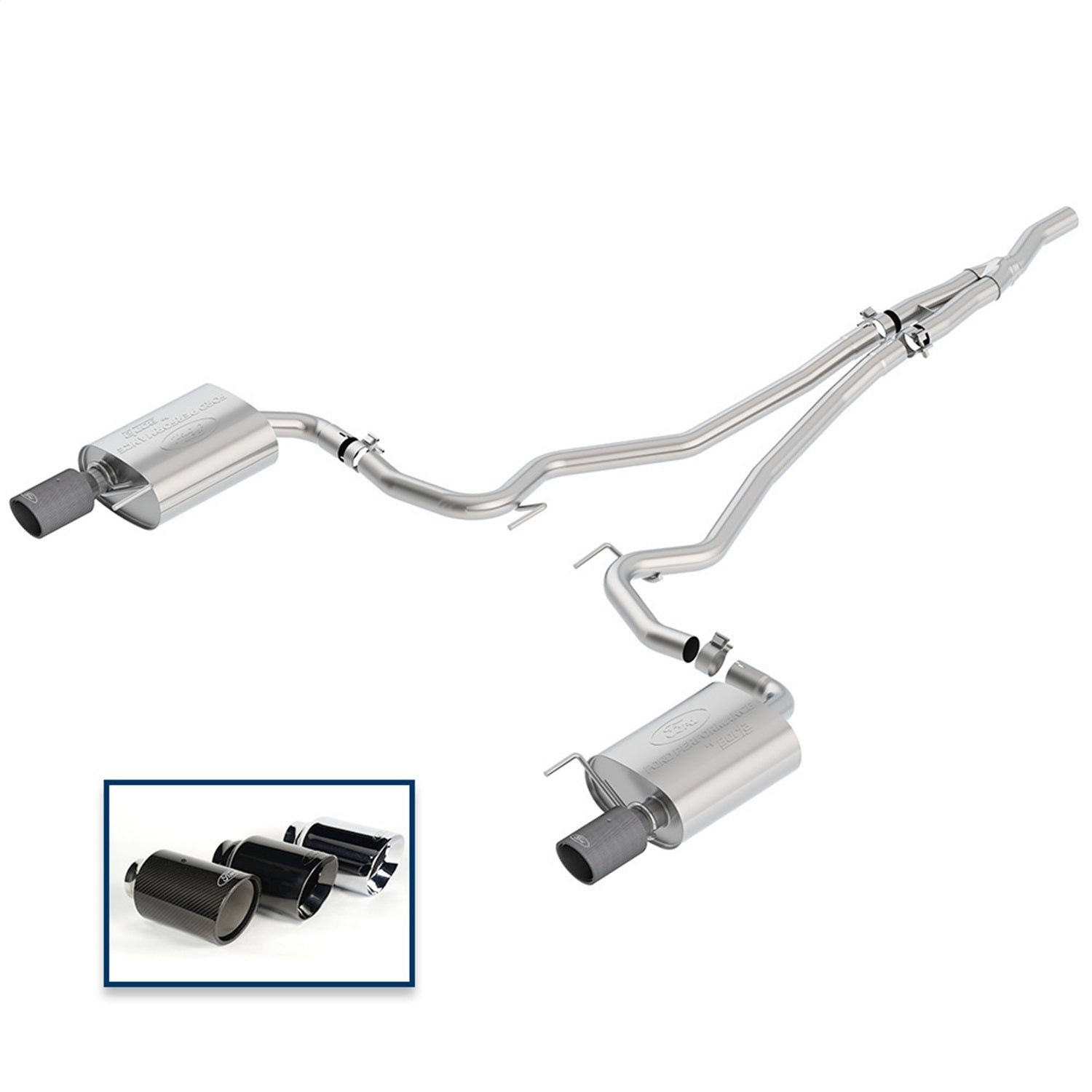 Ford Performance Touring Cat-Back Exhaust System (FRPM-5200-M4TFA)