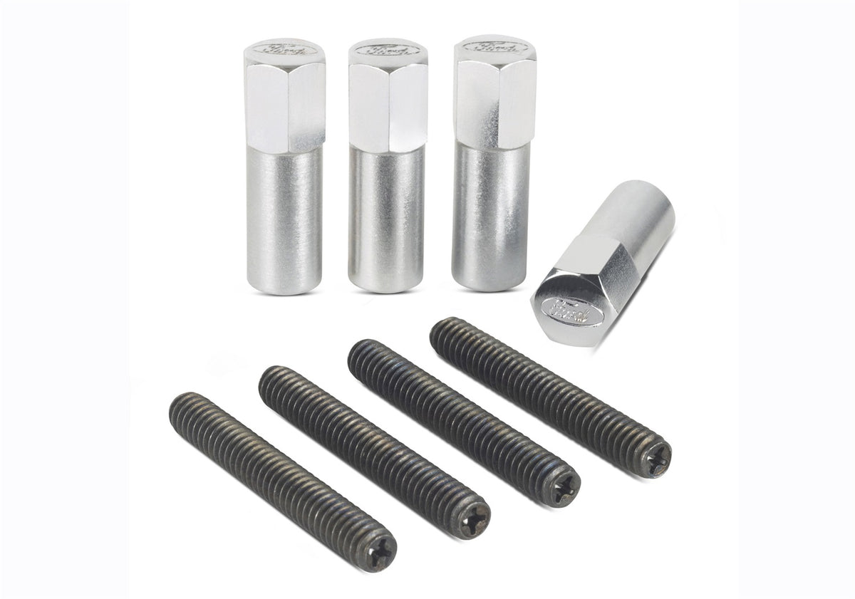 Ford Performance Valve Cover Hold Down Mini-Nuts: Chrome — detail (FRP302-315)