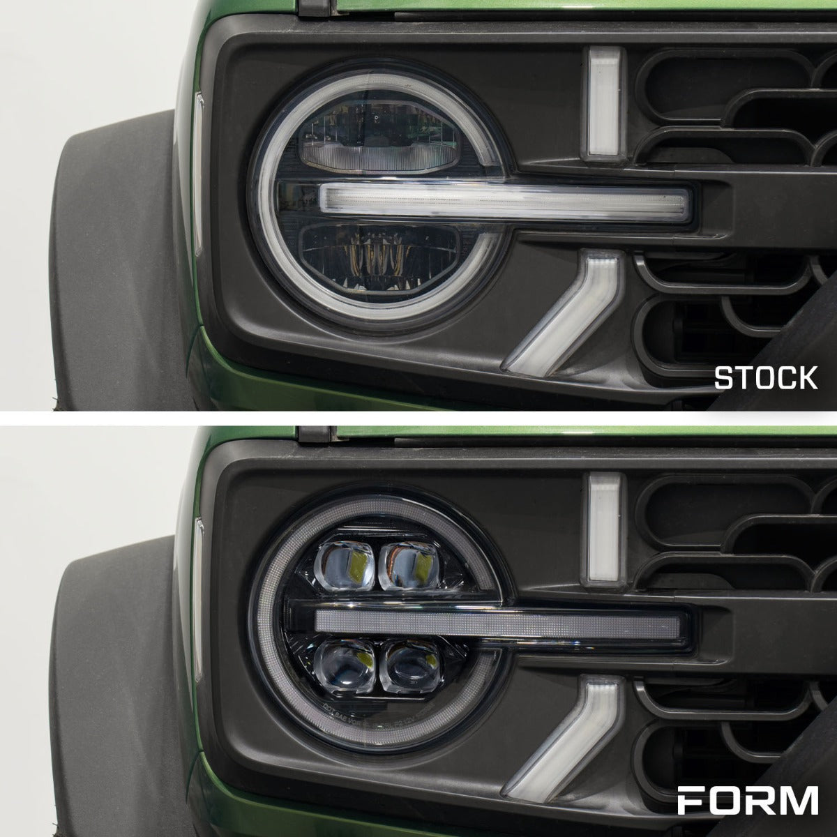Form Lighting 2021+ Ford Bronco LED Projector Headlights (Pair) - FL0020