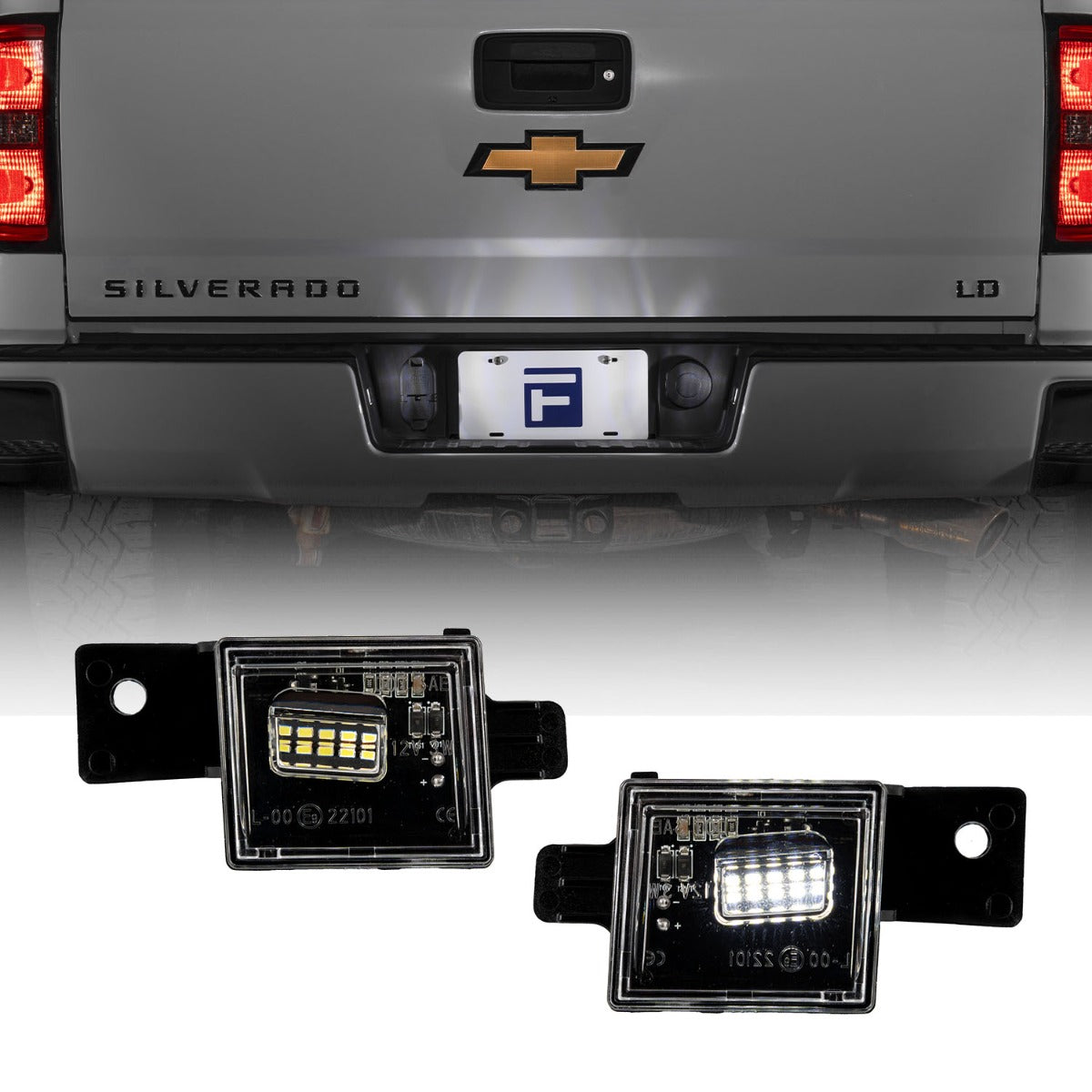 Form Lighting Chevrolet/GMC LED License Plate Lights (Pair) - FL0064