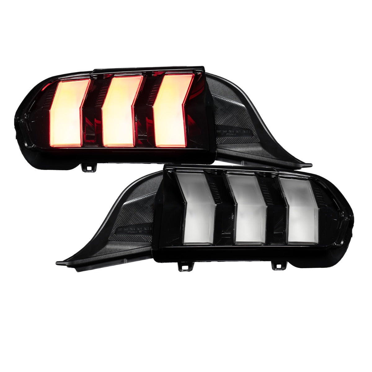 Form Lighting 2024+ Ford Mustang Sequential LED Tail Lights Clear (Pair) - FL0087
