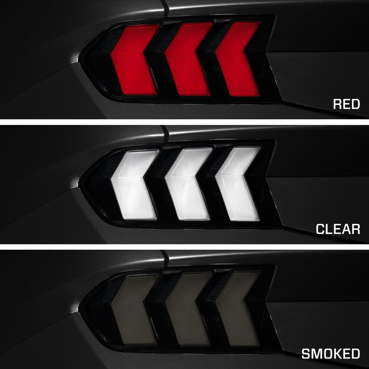 Form Lighting 2024+ Ford Mustang Sequential LED Tail Lights Red (Pair) - FL0089