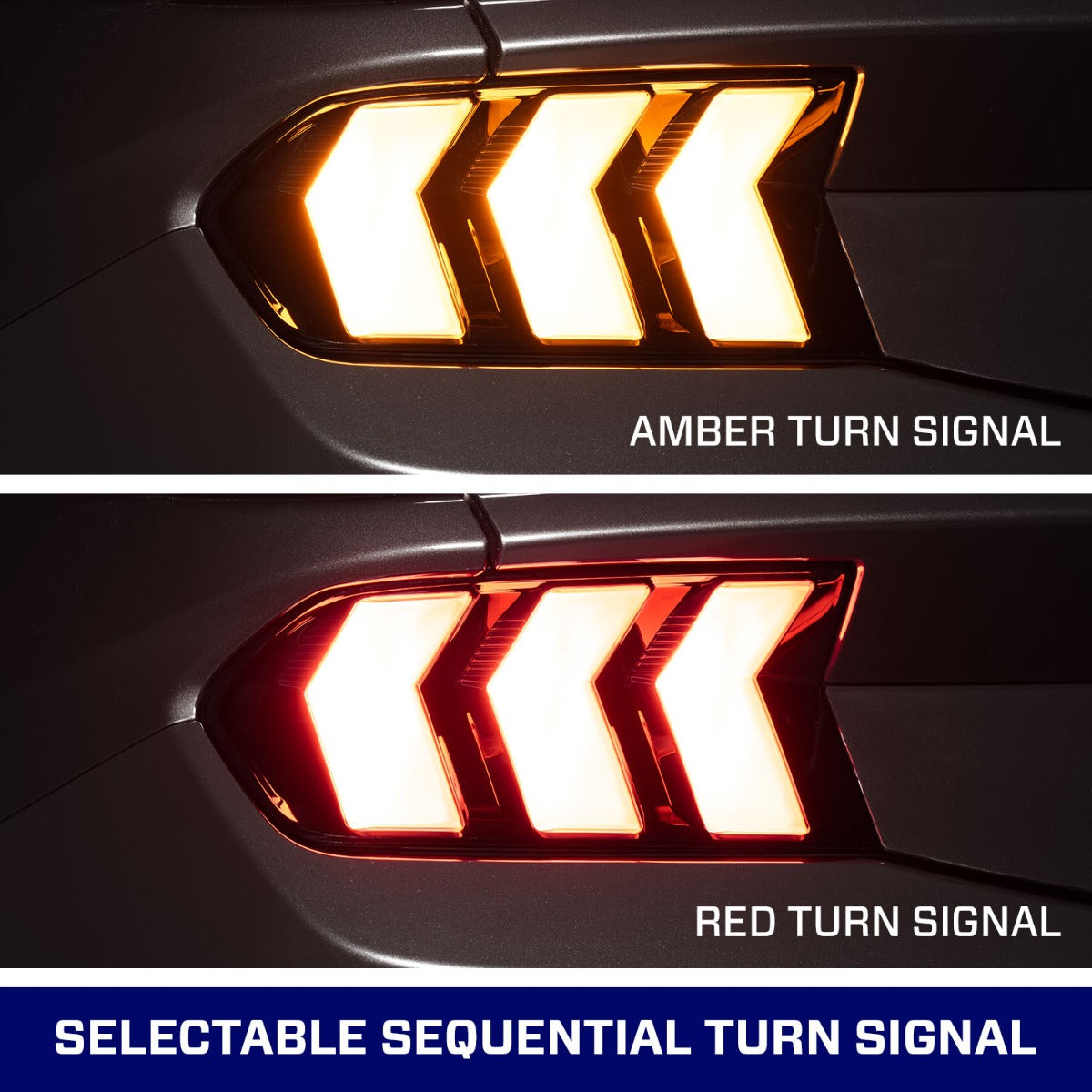 Form Lighting 2024+ Ford Mustang Sequential LED Tail Lights Smoked (Pair) - FL0088