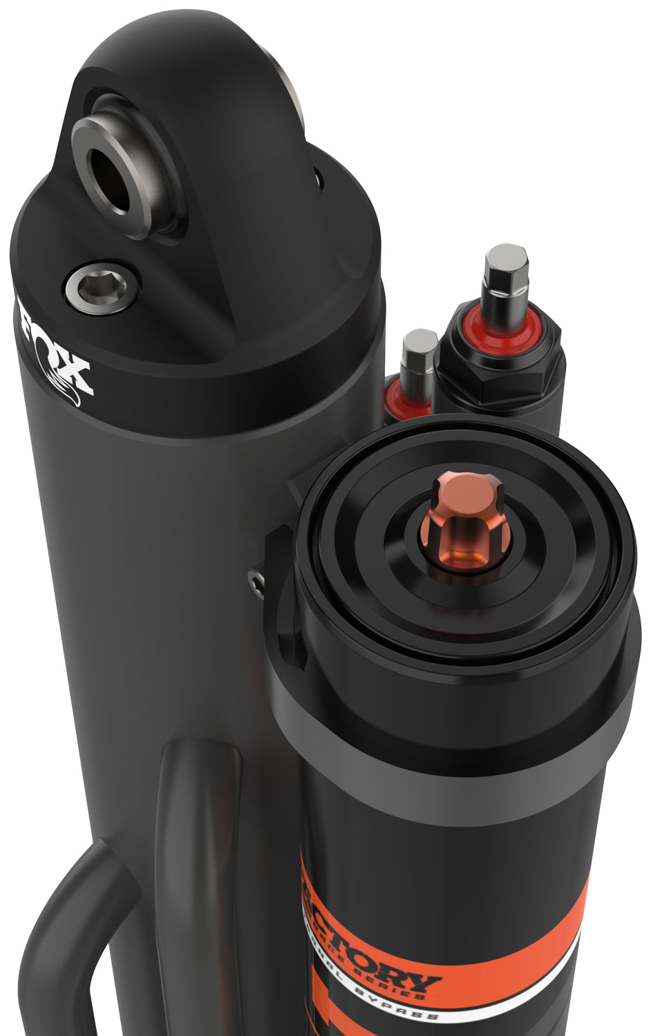 Fox 3.0 Factory Series 12in. Piggyback Res. 4-Tube Bypass Shock 7/8in. Shaft - Left - 981-30-412-L